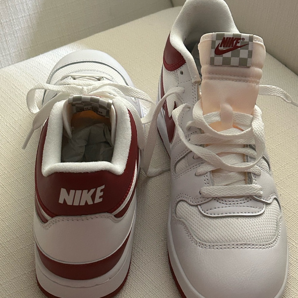 Nike Men’s Attack. Classic Size 9. “Red crush” and white. New never worn.